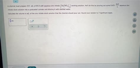 Solved A Chemist Must Prepare Ml Of Mm Aqueous Chegg