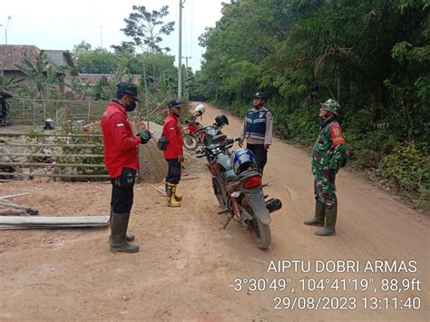 Patroli Terpadu Pencegahan Kebakaran Hutan Dan Lahan Di Desa Tanjung