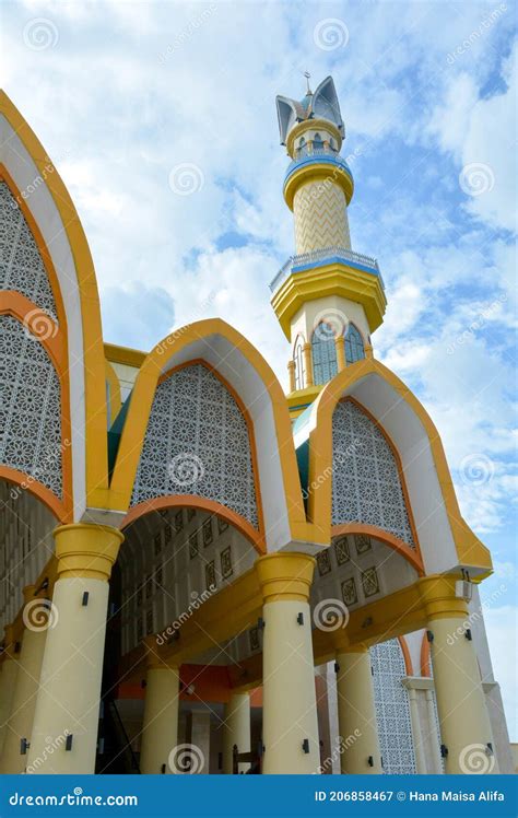 Architecture Of Masjid Islamic Center Landmark Of Lombok Island