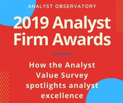 Today 2019 Analyst Firm Awards Webinar Influencer Relations