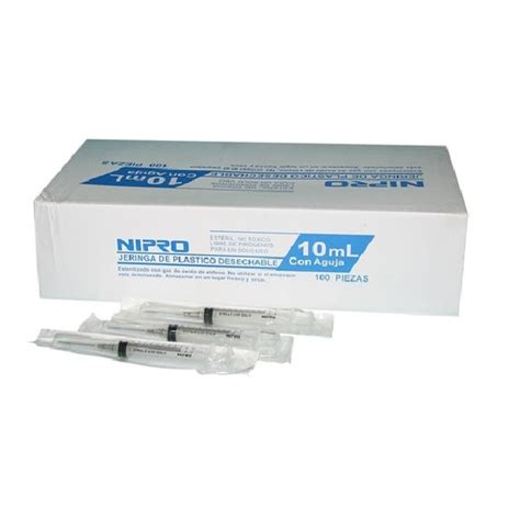 NIPRO Jeringa Con Aguja 10ml Nipro 21g X1 1 2 Luer Lock 100 Un