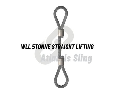 Wll Tonne Steel Wire Rope Sling With Both End Soft Eye