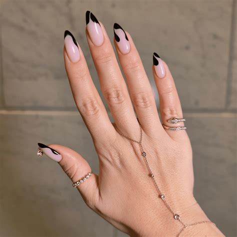 Black Tip Nail Ideas For A Moody Manicure