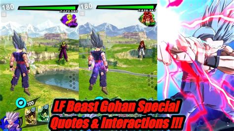 Lf Beast Gohan Special Intro Winning Quotes And Interactions Dragon