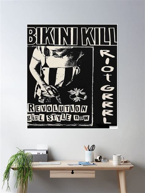 Bikini Kill Riot Grrrl Poster Poster Wall Art Modern Wall Decor For Living Room Bedroom 8x12