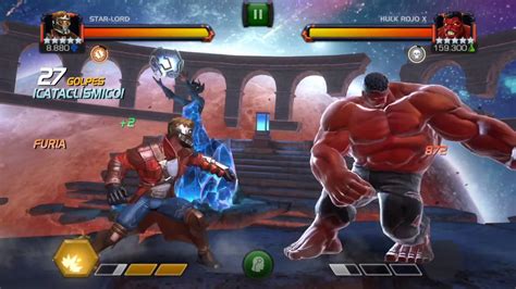 Marvel Contest Of Champions Crushing Red Hulk X Lol In 1 Combat Youtube