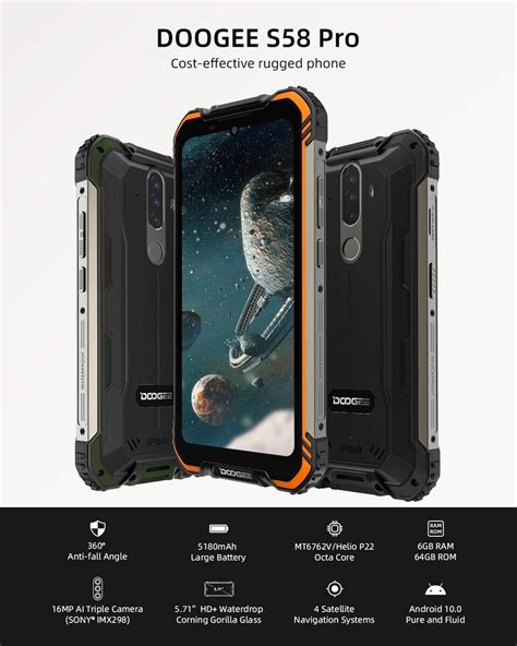 Doogee S Pro Rugged Smartphone Mit Starkem Akku F R Euro