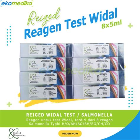 Jual Reagen Widal Salmonela 8 Vial 1 Set REIGED Salmonella Widal Set