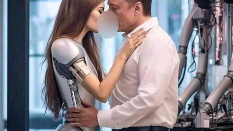 Viral Foto Elon Musk Berciuman Dengan Robot Humanoid Asli Atau Buatan