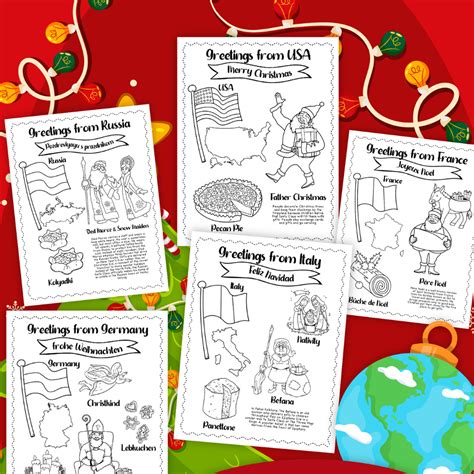 Free Christmas Around The World Worksheets Pages Leap Of