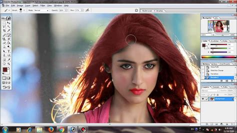 Adobe Photoshop 7 Photo Makeup फोटो मेकअप Hindi Youtube