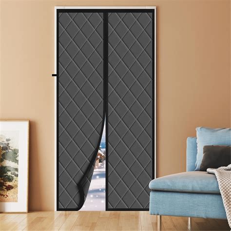 Magnetic Thermal Insulated Door Curtain Fits Door Size 38 X 82