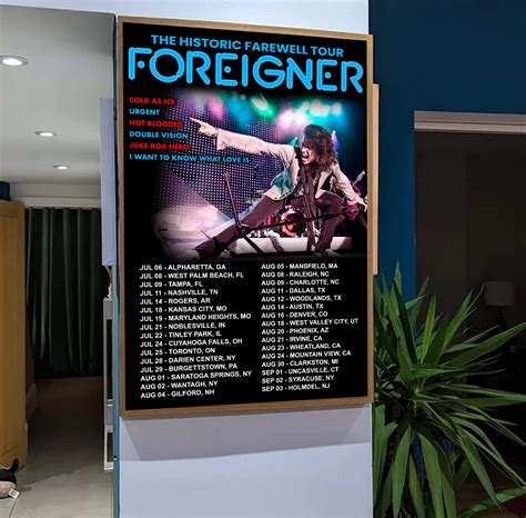 Foreigner The Historic Farewell Tour 2023 Poster