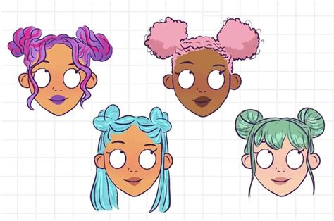 How To Draw Space Buns Draw Cartoon Style