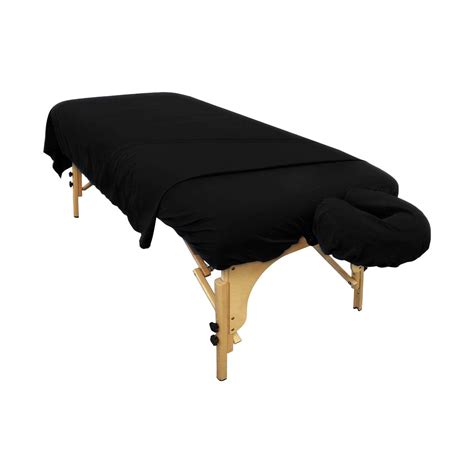 Black Microfiber Massage Table Sheets Relaxus Professional