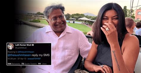 Lalit Modis Old Tweet Asking Sushmita Sen To “reply To His Sms” Goes