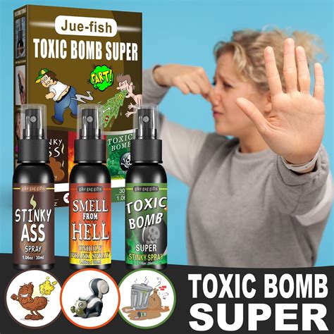 Nasty Smelling 3 Pack - Stinky Ass Fart Spray - Toxic Bomb - Smell from ...