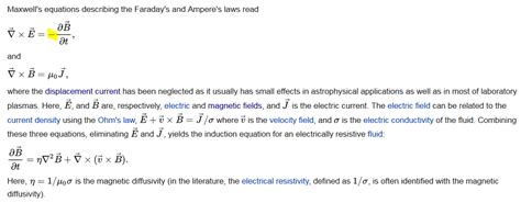 Induction equation - derivation - Physics Stack Exchange