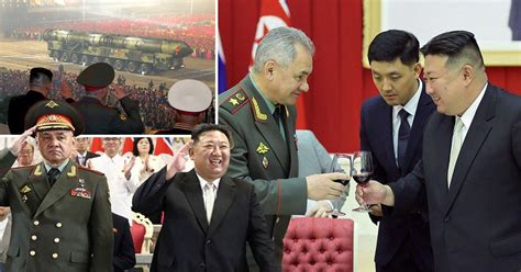 Kim Jong-un and Putin's defence chief laugh at military parade | World ...