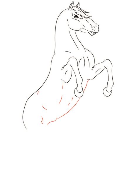 How To Draw A Horse Easy Drawing