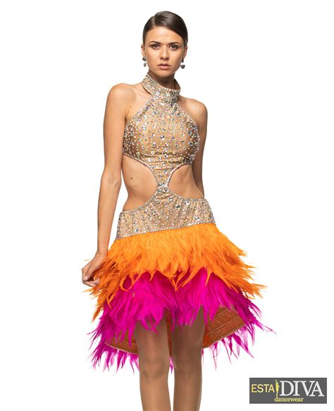 Latin Feather Dress Latina Pluma Latin Feather Dress Latina Pluma