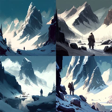 F Snowy Mountain Concept Art