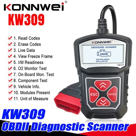 KONNWEI KW309 OBD2 Diagnostic Scanner OBDII Auto Car Automotive Code