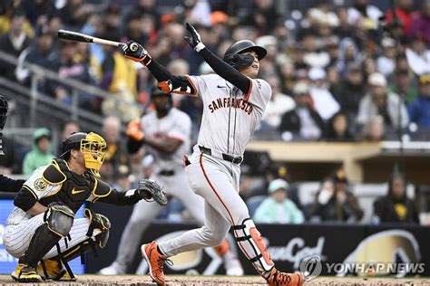 이정후 Mlb 3경기 만에 첫 홈런한국 선수로는 15번째종합 연합뉴스