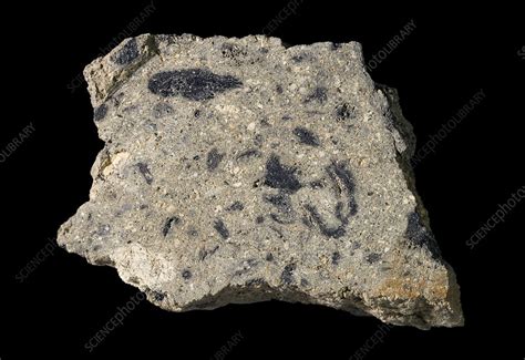 Rock from meteorite impact crater - Stock Image - R305/0249 - Science ...