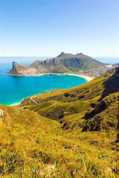 Hout Bay Coastal Mountain Landscape With Fynbos Flora In Cape Town