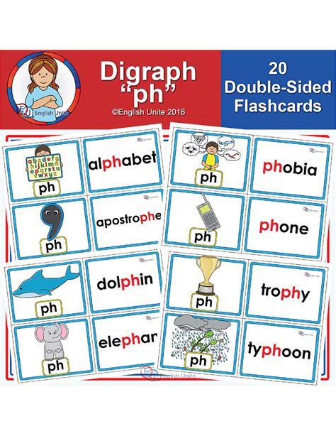 English Unite Flashcards Ph Digraph