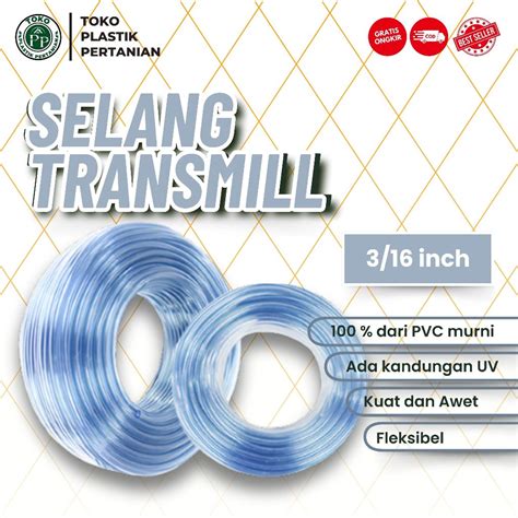 Jual Selang Air Bening Selang Transparan Per Roll Meter