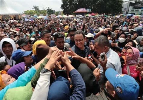 Semarak Kegiatan Anies Baswedan Di Ciamis Ikut Jalan Sehat Bersama