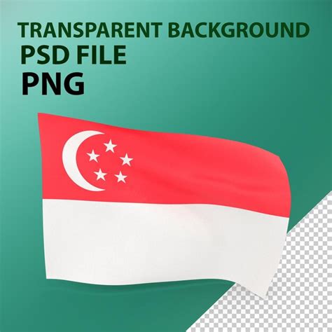 Bandera De Singapur Png Archivo Psd Premium