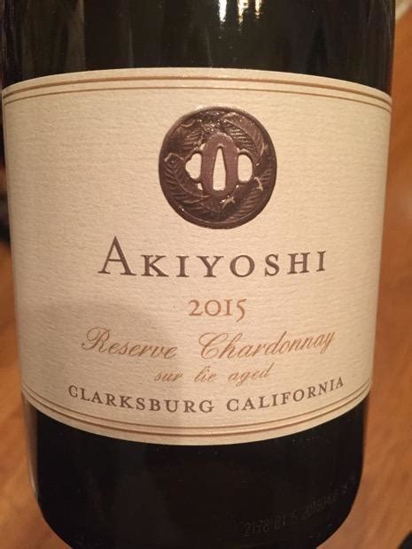 David Akiyoshi Chardonnay Reserve Usa California Central Valley