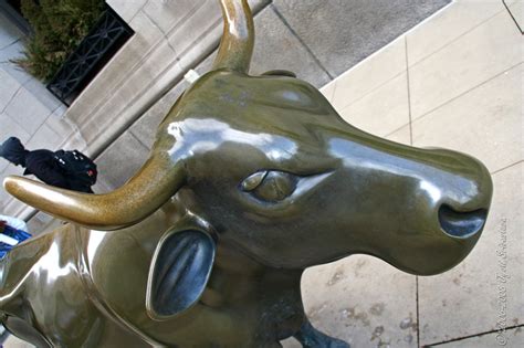 Public Art In Chicago Loop Bronze Cow