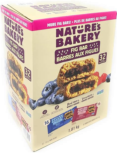 Nature S Bakery Whole Wheat Fig Bars Variety 32 Pack Amazon Ca