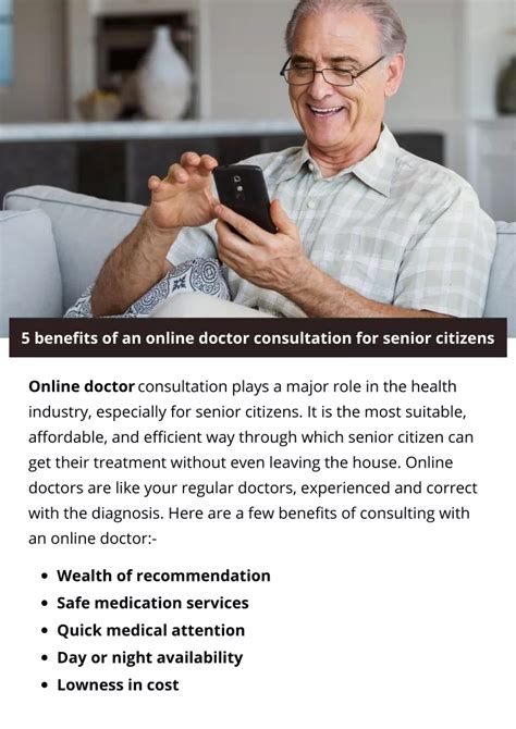 Ppt 5 Benefits Of An Online Doctor Consultation For Senior Citizens