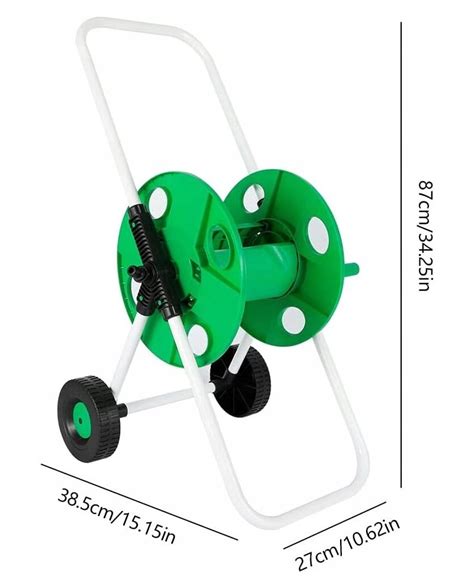 Stojak WÓZEK NA WĄŻ OGRODOWY ZWIJACZ BĘBEN 50m Podlewanie Mocny Odporny