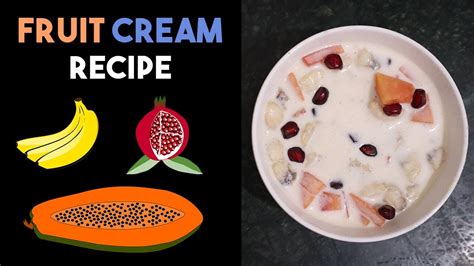 Fruit Cream Recipe With Amul Cream Fruit Cream Kaise Banate Hain