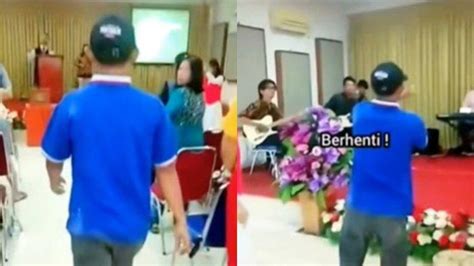 Topik Pembubaran Ibadah Viral Pria Bubarkan Ibadah Di Gereja Kristen