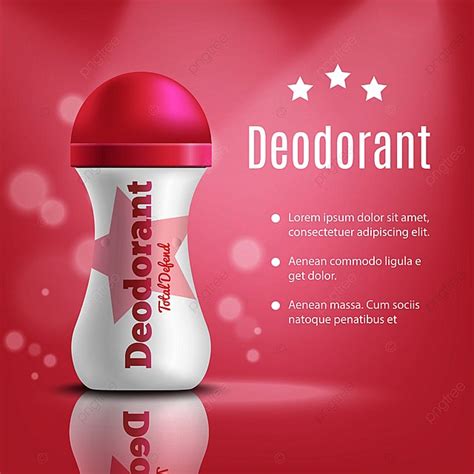 Gambar Komposisi Deodoran Dengan Gambar Realistis Antiperspirant Dalam