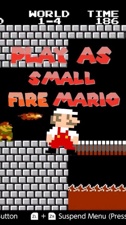 Become Small Fire Mario In Super Mario Bros Youtube