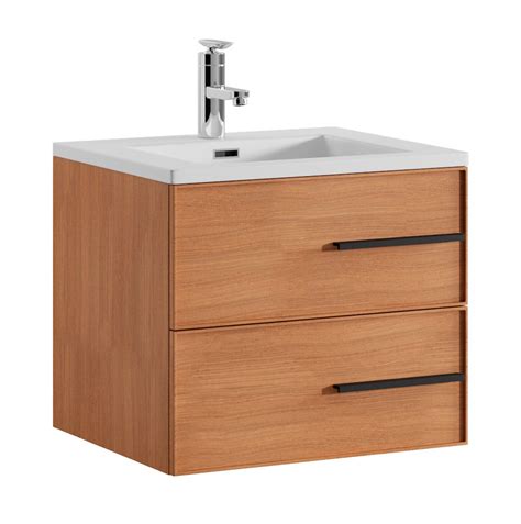 Meuble de salle de bain Bologna 60 cm Badplaats Chêne Meuble avec