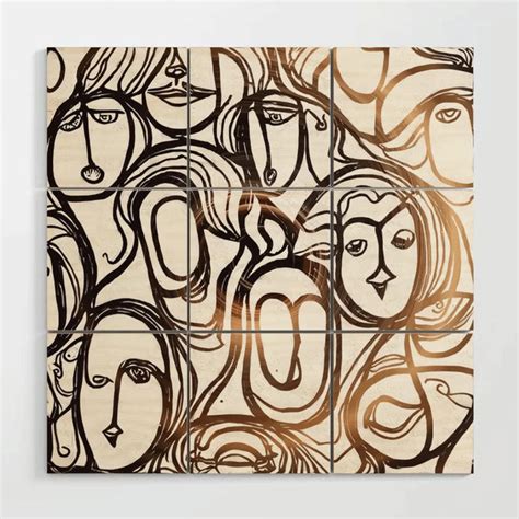 Abstract faces drawing by CreativeModernArt on DeviantArt