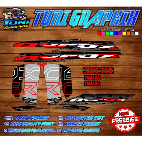 AEROX 155 V2 MALAYSIAN DECALS 2024 NEW DESIGN W Freebies Shopee