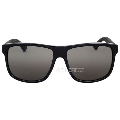 Gucci Grey Square Mens Sunglasses GG0010S 001 58