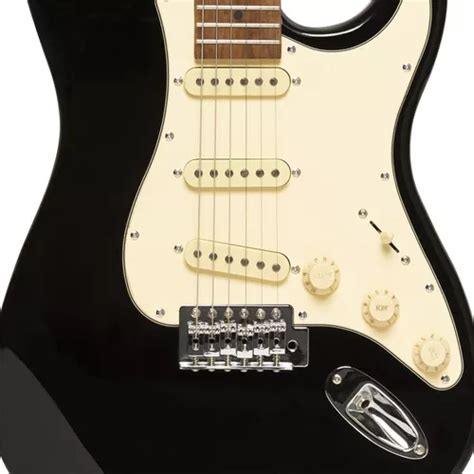 Guitarra El Ctrica Stagg Ses Blk Tipo Stratocaster