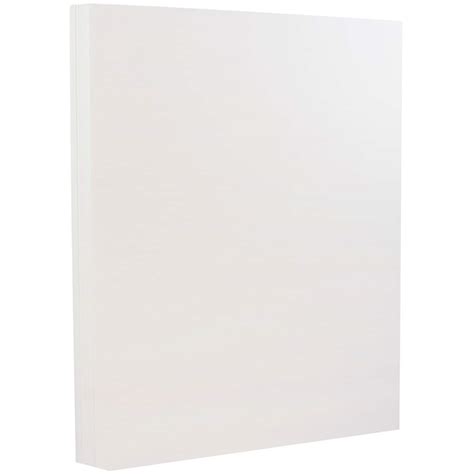 Jam Paper Strathmore Bright White Wove 8 5 X 11 Cardstock 250 Sheets