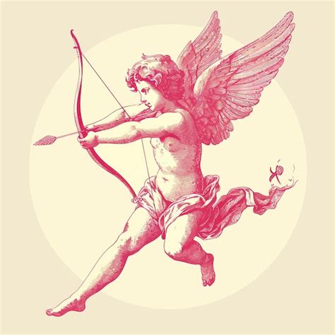 Premium Vector Cupid Sweet Simple Lines Vector Valentine Day